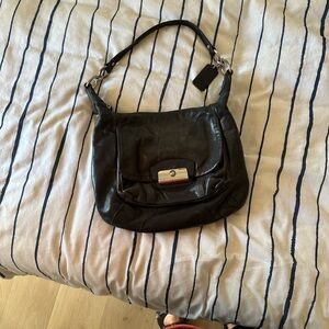 Coach black Leather Bag